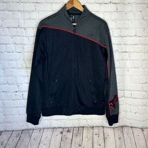 Fox Racing MEN'S Full Zip Black Gray Jacket Shacket Size‎ M Medium